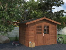 Gartenhaus VALENTINE 4,7 m2, 296x200cm, 28mm Bohlen,...