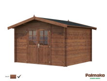 Gartenhaus VALENTINE 9,0 m2; 338x276cm; 28mm Bohlen; ohne Boden