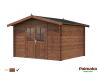 Gartenhaus VALENTINE 9,0 m2; 338x276cm; 28mm Bohlen; ohne Boden