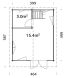 Palmako Gartenhaus Ferienhaus KENDRA 18,4 m2