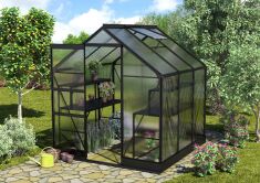 Vitavia Gewächshaus APOLLO 3800 anthrazit/schwarz -...