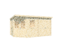 Gartenhaus RHEINLAND 5-Eck 420x280 cm Sockelmass; 2-Raum Haus; 28mm Blockbohlen; ohne Boden