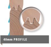 Saunahaus MAINBURG 3  Set A / naturbelassen / ohne Ofen