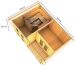 Saunahaus MAINBURG 5  Set B / naturbelassen / Ofen 9 kW Bio externe Strg easy