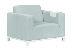 Tuindeco Lounge Komplett-Set Colorado Springs, ALU/Textilene/Quickdry-Schaum (OHNE TISCH)