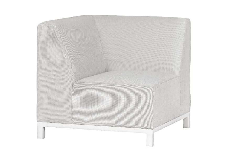 Tuindeco Lounge Komplett-Set Colorado Springs, ALU/Textilene/Quickdry-Schaum (OHNE TISCH und OHNE SESSEL / PLUS 3 HOCKER)