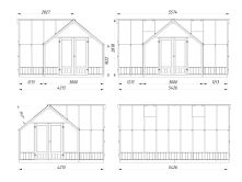 Palmako Glashaus / Gewächshaus / Orangerie EMILIA 19,1 m²  543x421 cm, grau imprägiert