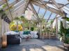 Palmako Glashaus / Gewächshaus / Orangerie EMILIA 19,1 m²  543x421 cm, grau imprägiert