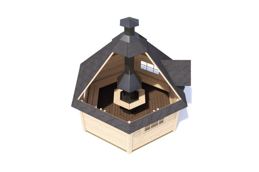 Tene Grillkota NILS 9m2 ISO 44mm inkl. 28mm Boden