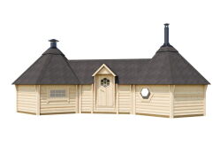 Tene Grillkota + Saunakota MAGNUS 22m2 ISO 44mm inkl....