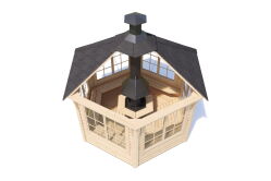 Tene Grillhaus IRIS 9m2 ISO 44mm inkl. 28mm Boden