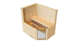 Weka 68mm Elementsauna VARBERG 1 TREND in verschiedenen Varianten