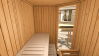 Weka 68mm Elementsauna VARBERG 1 TREND Glastür mit OS-Ofen