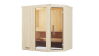 Weka 68mm Elementsauna VARBERG 1 TREND Glastür und Fenster ohne Ofen