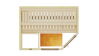 Weka 68mm Elementsauna VARBERG 1 TREND Glastür und Fenster ohne Ofen