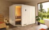 Weka 68mm Elementsauna VARBERG 4 TREND Glastür mit OS-Ofen