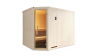 Weka 68mm Elementsauna VARBERG 4 TREND Glastür mit OS-Ofen