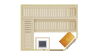 Weka 68mm Elementsauna VARBERG 4 TREND Glastür und Fenster mit OS-Ofen