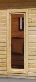 Saunahaus MAINBURG 2  Set A / naturbelassen / Ofen 9 KW externe Strg easy