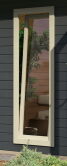 Saunahaus MAINBURG 2  Set A / terragrau lackiert / Ofen 9 KW externe Strg easy
