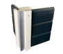 Saunahaus MAINBURG 2  Set A / terragrau lackiert / Ofen 9 KW externe Strg easy