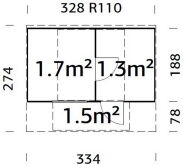 Palmako Saunafass ANETTE 3,0+1,5m² 328x274 cm mit 78cm Terrasse inkl. Dachschindeln schwarz, Bausatz, ISO
