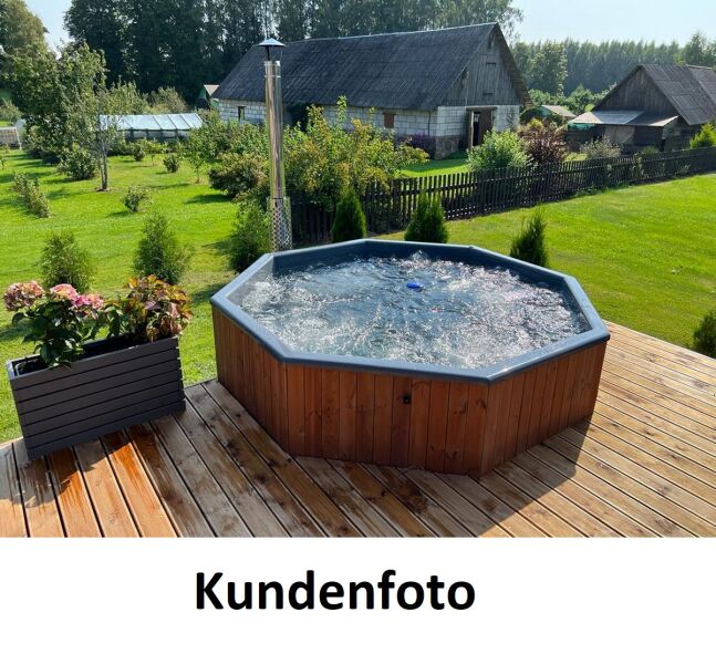 Hot Tub DeLux 8-Eck Badebottich in verschiedenen Varianten