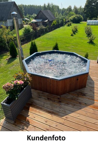 Hot Tub DeLux 8-Eck Badebottich in verschiedenen Varianten