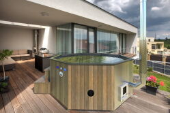 Hot Tub DeLux 8-Eck Badebottich in verschiedenen Varianten