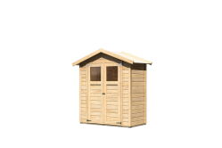 Karibu Gartenhaus DAHME 0 naturbelassen 14mm Wändstärke