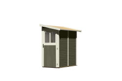 Karibu Gartenhaus GÖRLITZ terragrau19mm Wandstärke