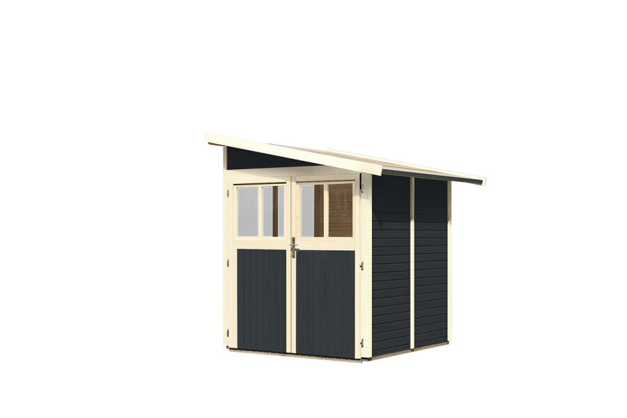 Karibu Gartenhaus WANDLITZ 2 anthrazitgrau