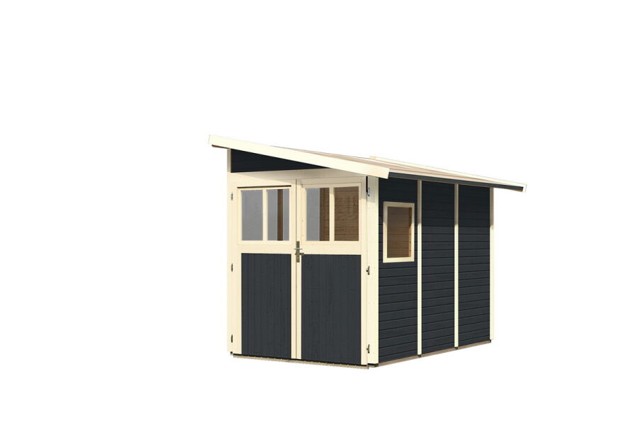 Karibu Gartenhaus WANDLITZ 3 anthrazitgrau