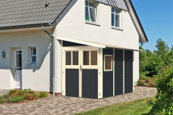 Karibu Gartenhaus WANDLITZ 3 anthrazitgrau