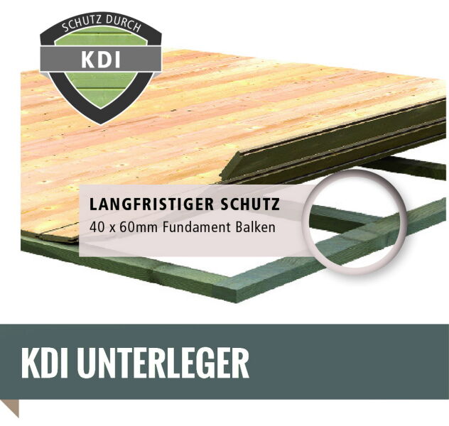 Karibu Gartenhaus WANDLITZ 5  anthrazitgrau