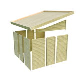 Karibu Gartenhaus WANDLITZ 5  anthrazitgrau