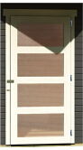Karibu Gartenhaus MÜHLENTRUP 3 terragrau 404 x 332 cm