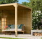 Karibu Pavillon CUBUS Seitenwand 295 x 225
