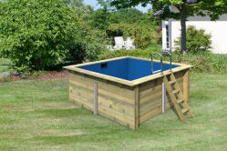 Karibu 44mm Rechteck Pool Modell Größe 1 Im Sparset mit Filterpaket klein
