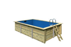 Karibu 44mm Rechteck Pool Modell Größe 3 Im Sparset mit Filterpaket klein