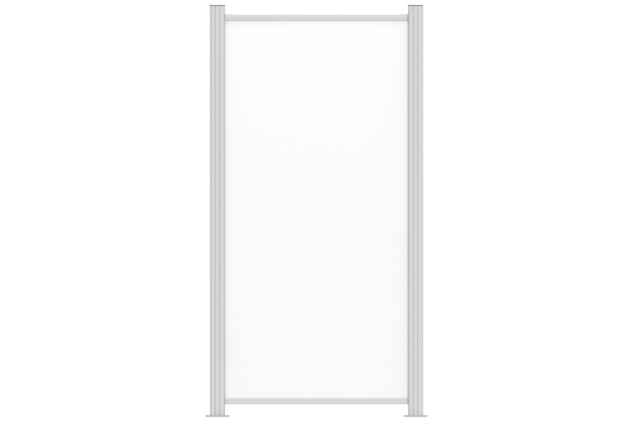 EASY-BOARDS Milchglas aus Acryl, Halbelement, 88x181cm