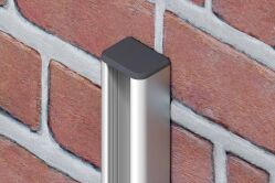 Delta EASY-FENCE ALU-Montageprofil, silber, 30x40x2350mm