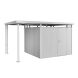 Biohort Seitendach S zu Gerätehaus HighLine H4 silber-metallic 150 x 275 x 222