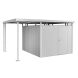 Biohort Seitendach S zu Gerätehaus HighLine H5 silber-metallic 150 x 315 x 222