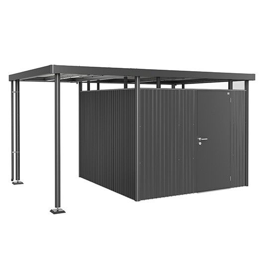 Biohort Seitendach S zu Gerätehaus HighLine H4 dunkelgrau-metallic 150 x 275 x 222