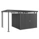 Biohort Seitendach S zu Gerätehaus HighLine H4 dunkelgrau-metallic 150 x 275 x 222