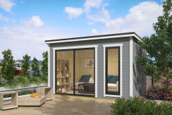 Gartenhaus NOVA 1, 386 x 296 cm, 28mm Wandbohlen,...