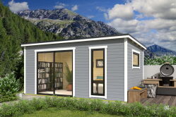 Gartenhaus NOVA 3, 506 x 296 cm, 44mm Wandbohlen, RAL...
