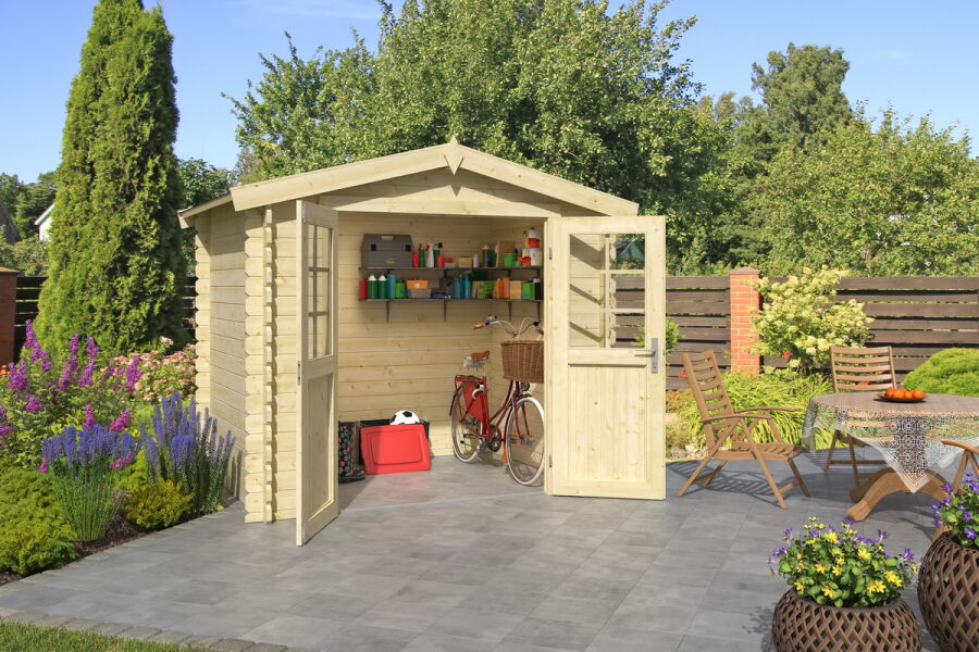Lasita Maja Gartenhaus INGO 175 230 x 175 cm; 28mm Blockbohlen