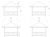 Palmako Pavillon BIANCA 8,3 m²  SET 101 - 300x300 cm, naturbelassen